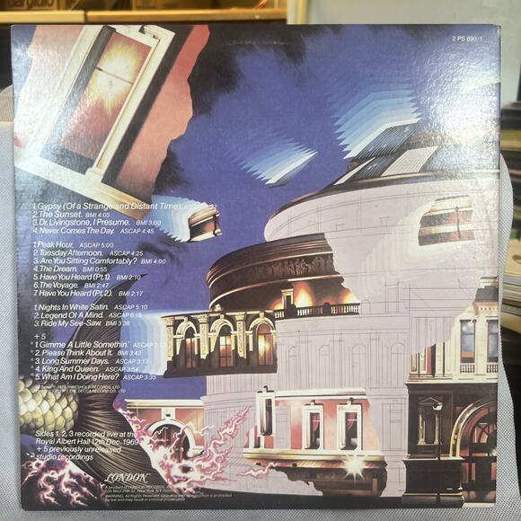 THE MOODY BLUES Caught Live+5 2LP London 1977 STERLING VG++ ULTRASONIC CLEAN! - Picture 2 of 12